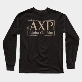 Chi Rho Christogram (Chi Rho) Relief Gold Long Sleeve T-Shirt